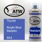 Preview: Toyota, Bright Blue Metallic, 8K4: 400ml Sprühdose, von ATW Autoteile West.